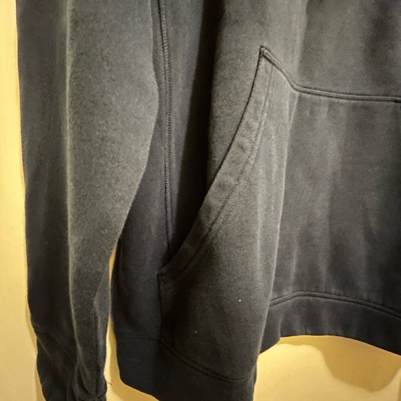 Adidas Unisex Like New Navy Blue Hoodie with White Logo, Size XL - Picture 3 of 7